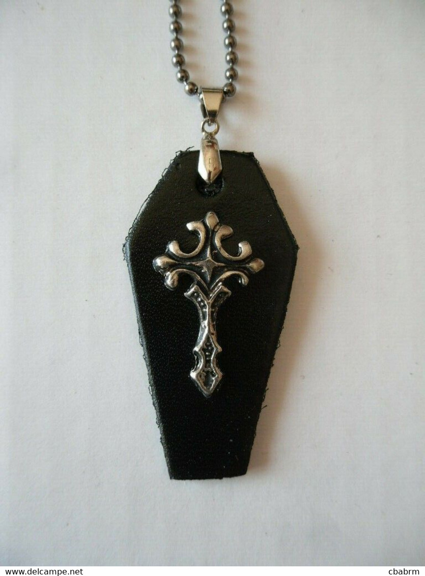 CROIX Pendentif Métal CERCUEIL - Pendentifs