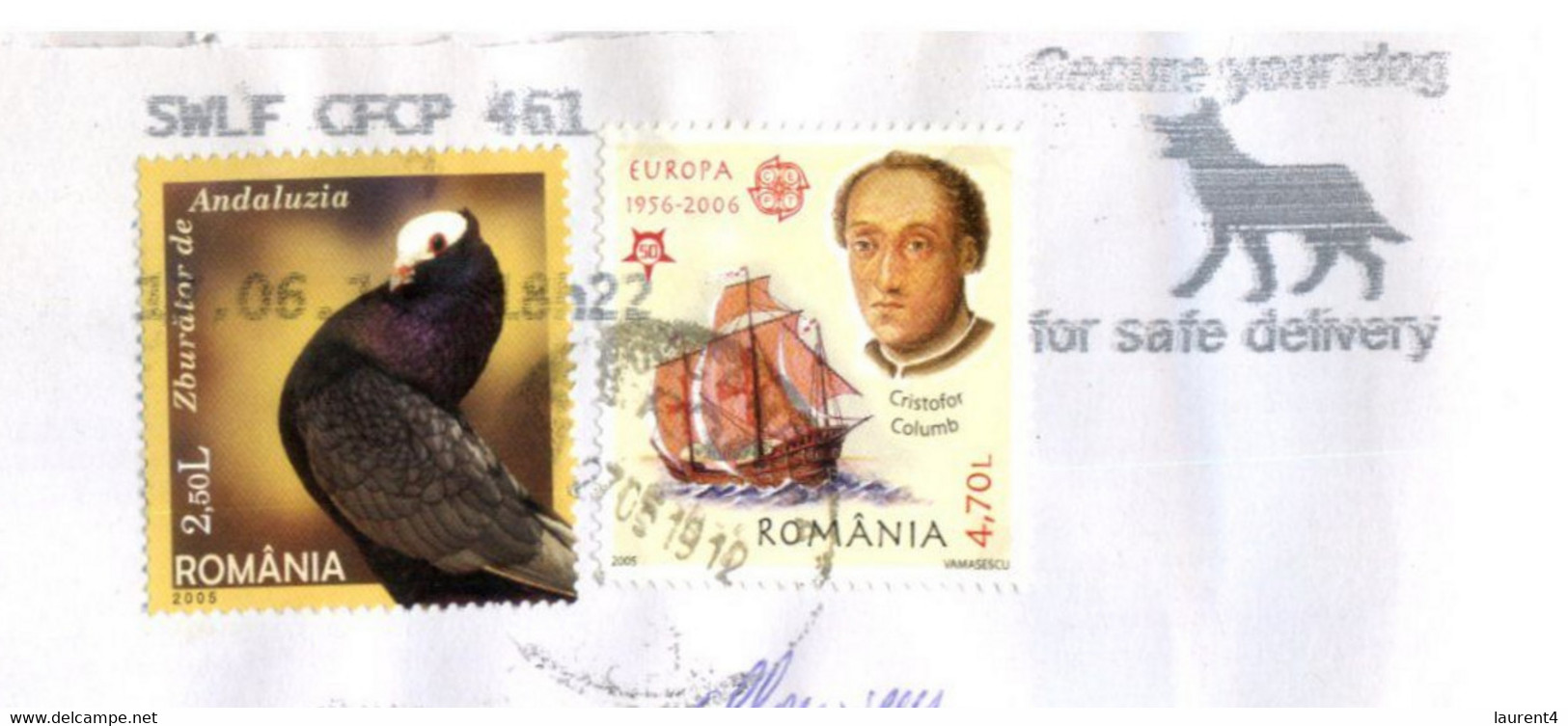 (UU 30) Romania Letter Posted To Australia (with EUROPA & Bird Stamps) - Cartas & Documentos