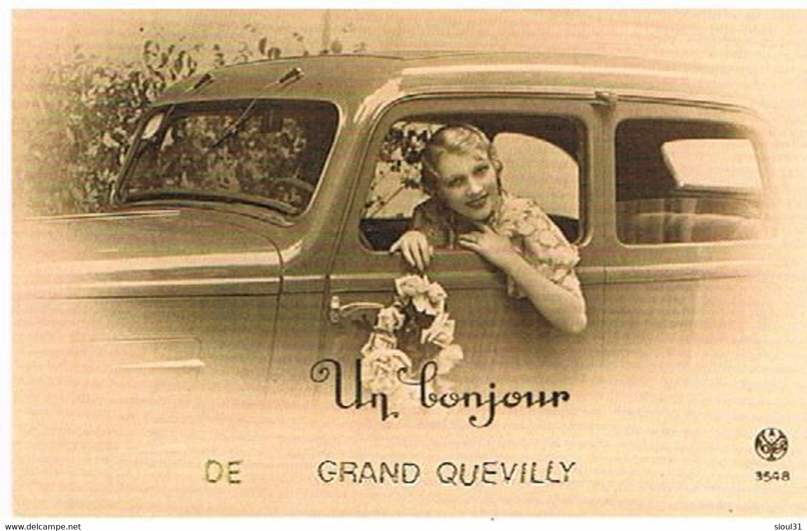 76  UN  BONJOUR  DE   GRAND QUEVILLY   CPM  TBE   420 - Le Grand-Quevilly