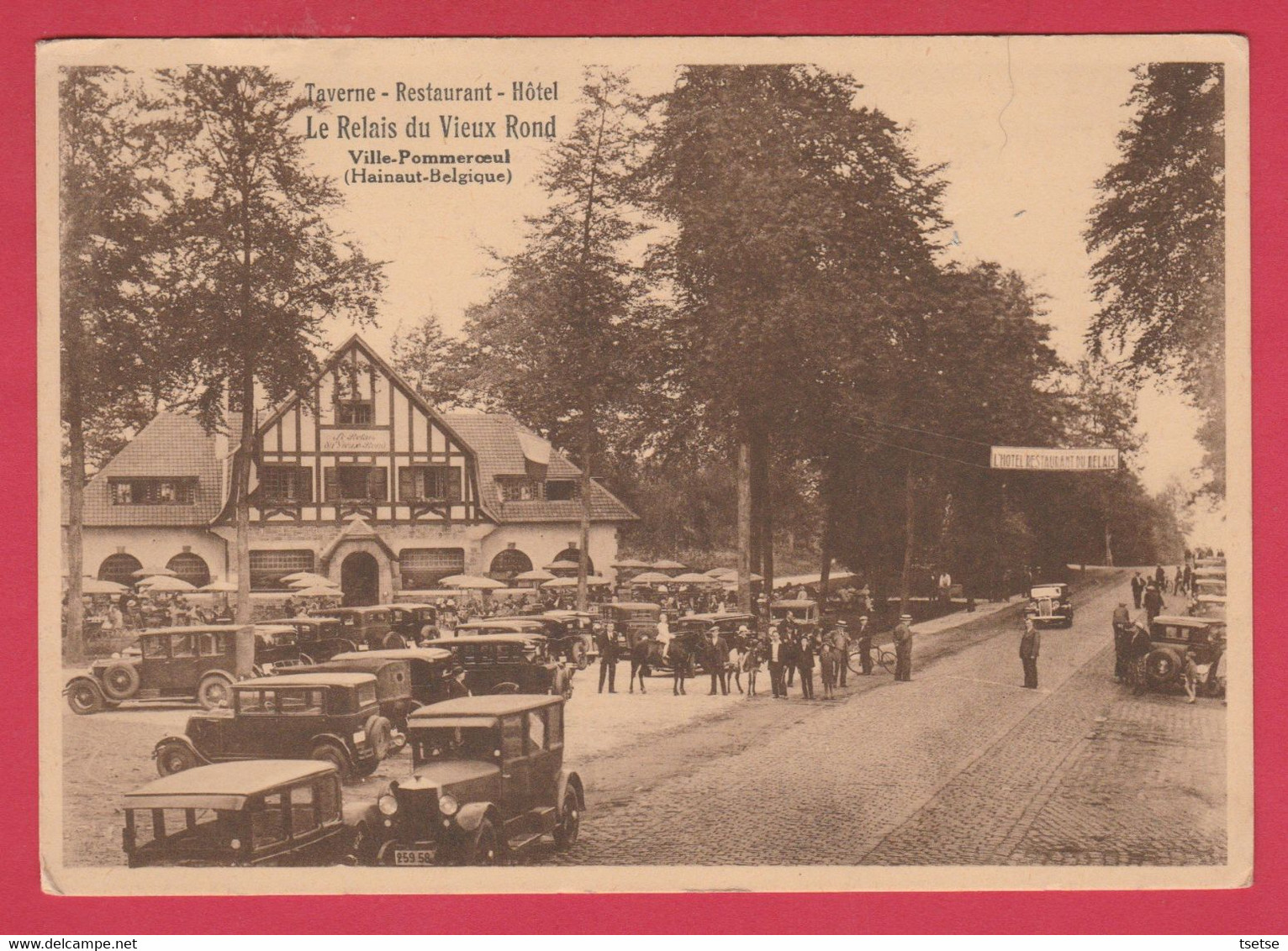 Ville-Pommeroeul - Taverne-Restaurant-Hôtel " Le Relais Du Vieux Rond " ... Oldtimer ( Voir Verso ) - Bernissart