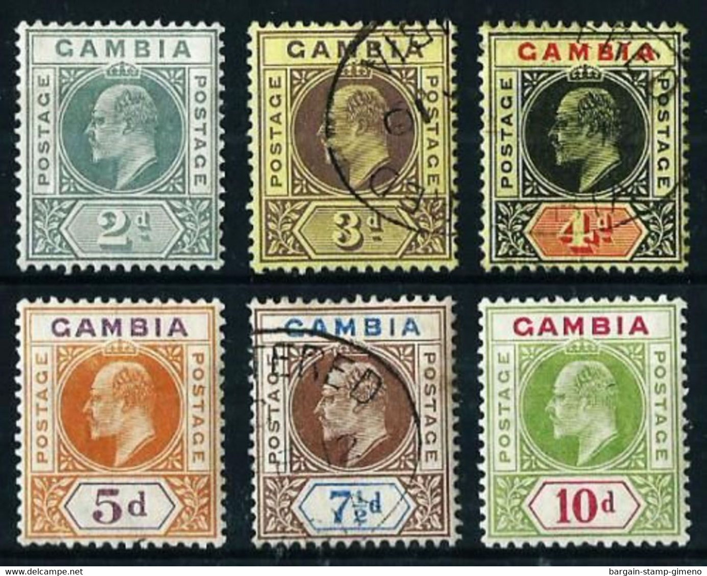 Gambia (Británica) Nº 54/57-59/60 Nuevo*/º - Gambia (...-1964)