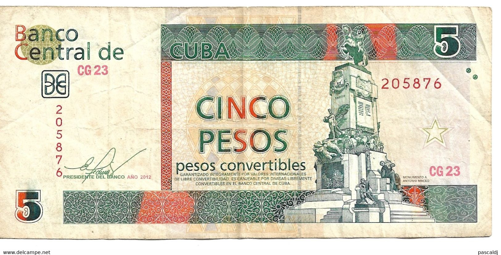 5 PESOS CONVERTIBLES Aus Kuba -5 CUC- (cinco Pesos De Cuba) - 2006 - Autres - Amérique