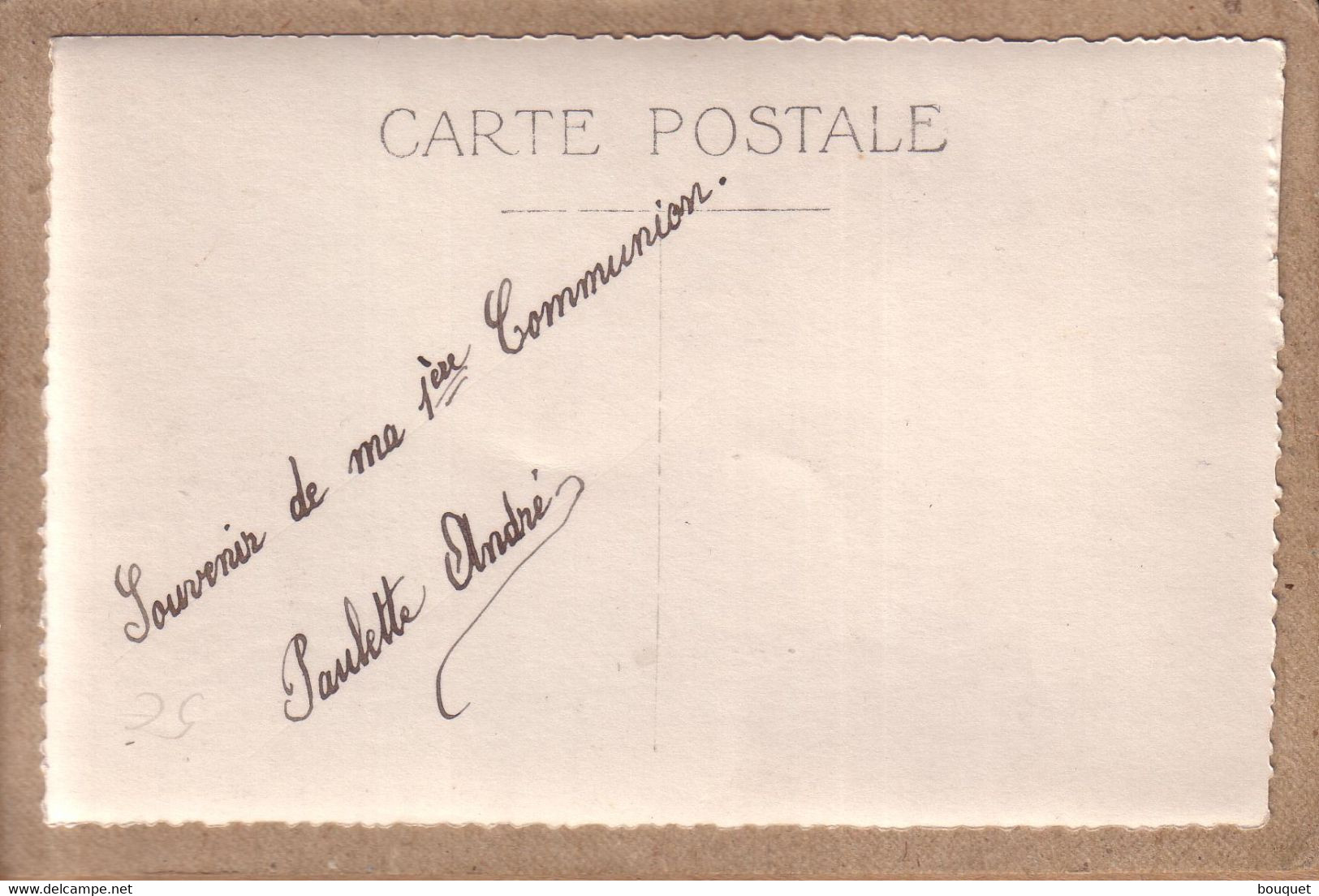 CARTE PHOTO - RELIGION - LOT DE 2 CARTES , JEUNE FILLE LE JOUR DE SA COMMUNION - Comunioni