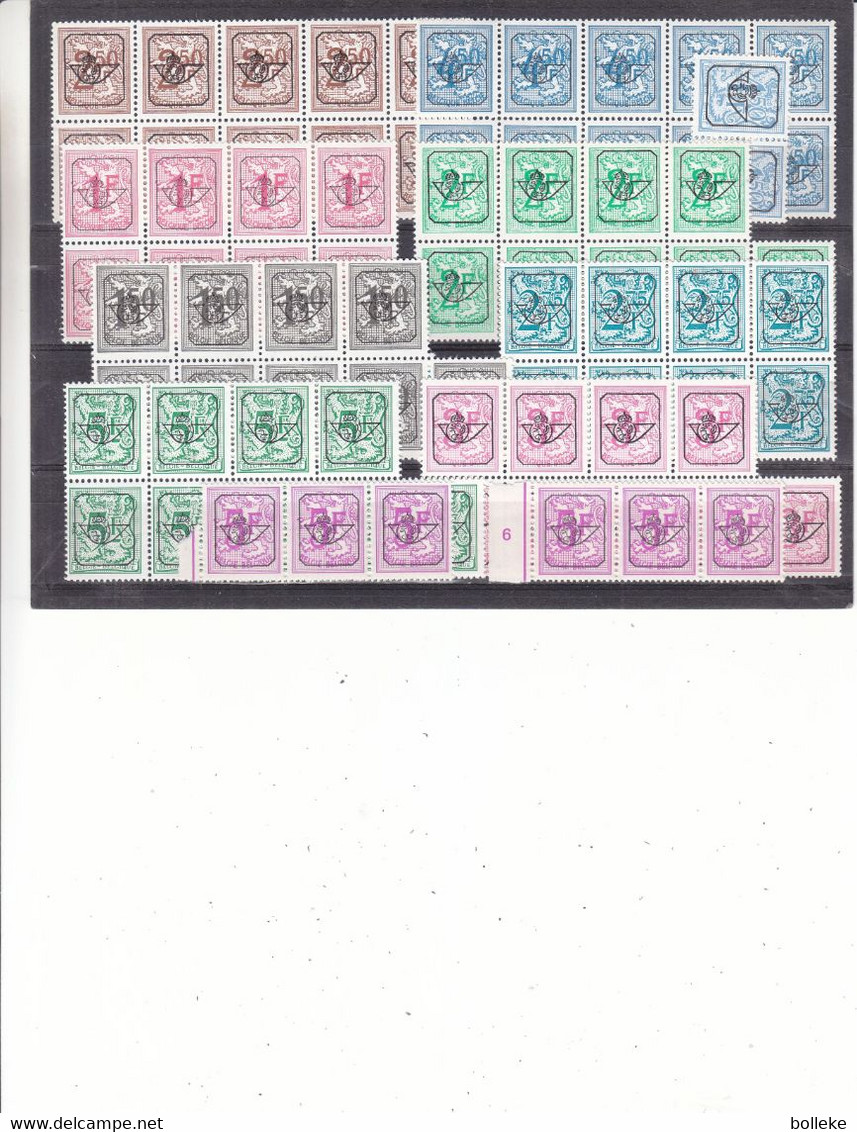 Belgique - Lot De Timbres Préos ** - Diverses Gommes - Typografisch 1967-85 (Leeuw Met Banderole)