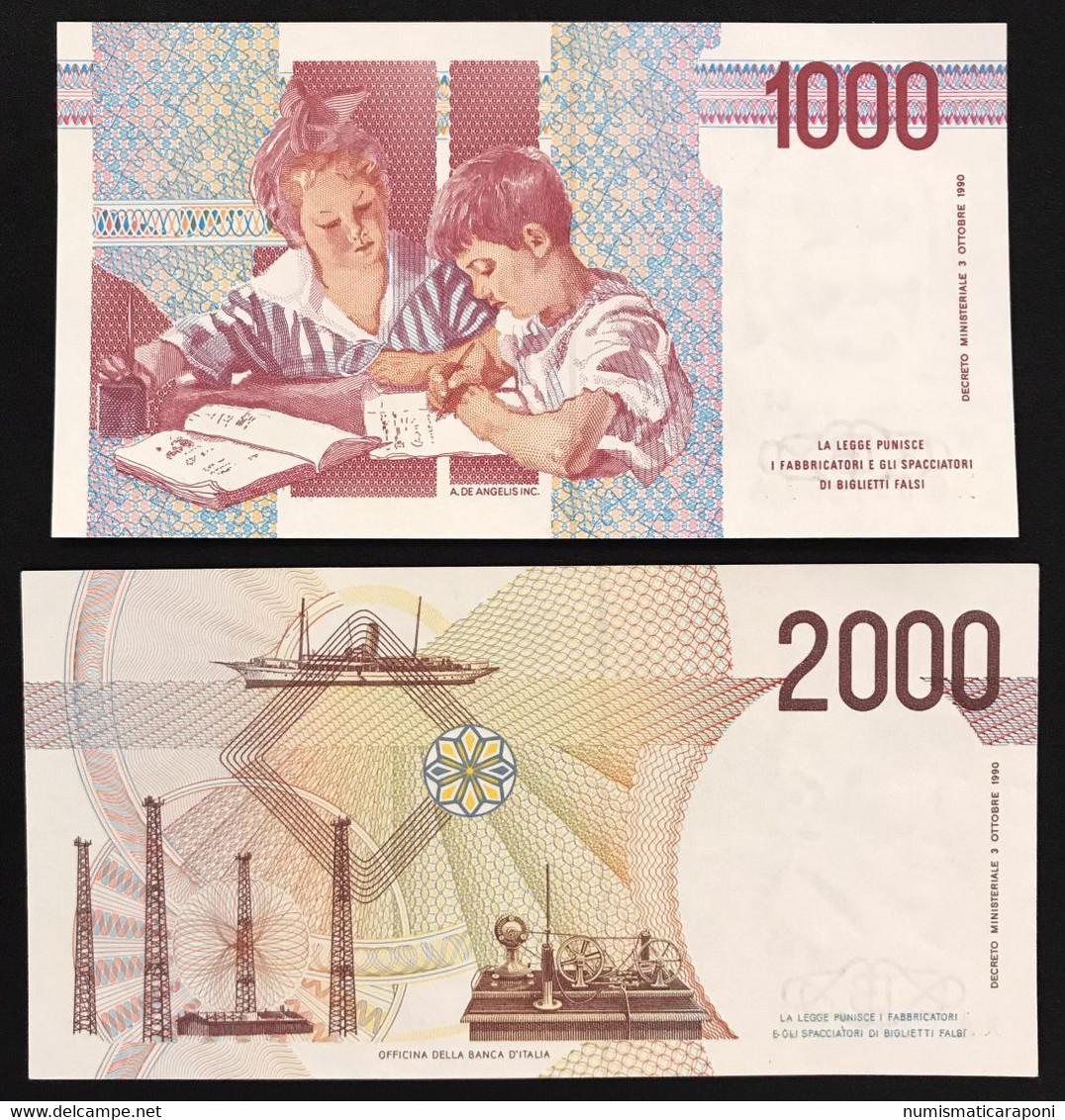 1000 Xg 1998+ 2000 Xa 1990 Q.fds/fds  LOTTO 2161 - Verzamelingen