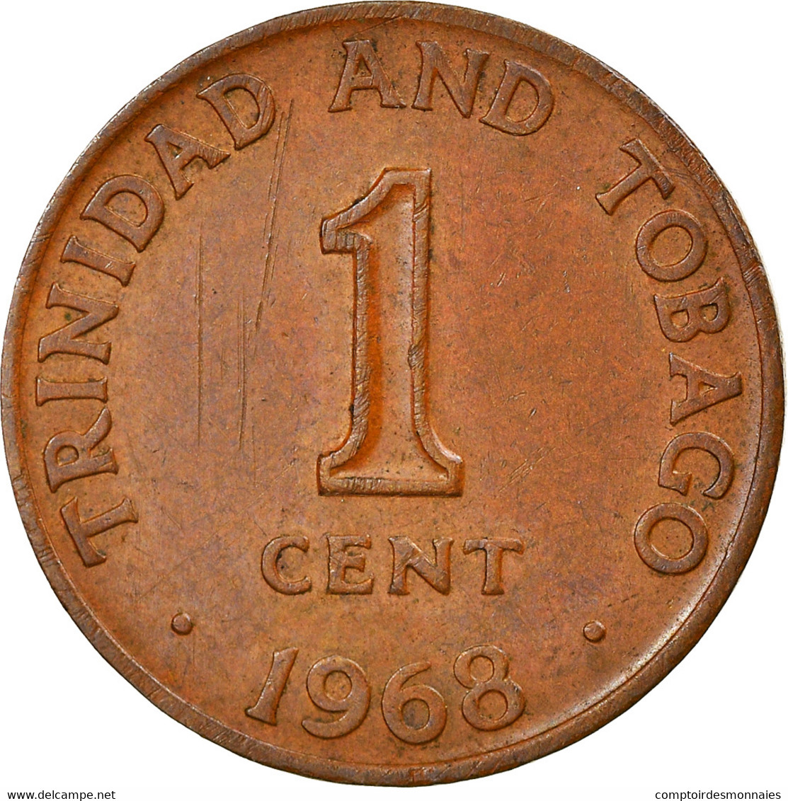 Monnaie, TRINIDAD & TOBAGO, Cent, 1968, Franklin Mint, TTB+, Bronze, KM:1 - Trinidad En Tobago