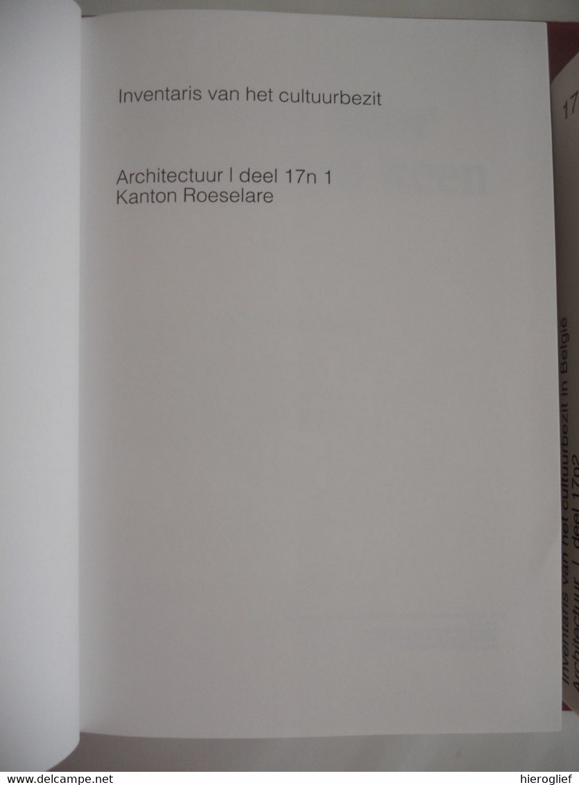 BOUWEN DOOR DE EEUWEN HEEN 17n1 Arr ROESELARE Architectuur Ledegem Moorslede Rumbeke Oekene Rollegem Dadizele - Histoire