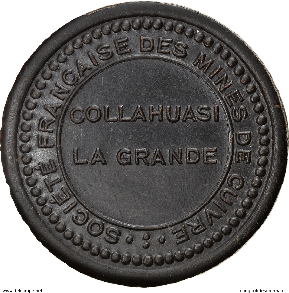 Monnaie, Chile, Sté Française Des Mines De Cuivre, Collahuasi La Grande, 50 - Monétaires / De Nécessité