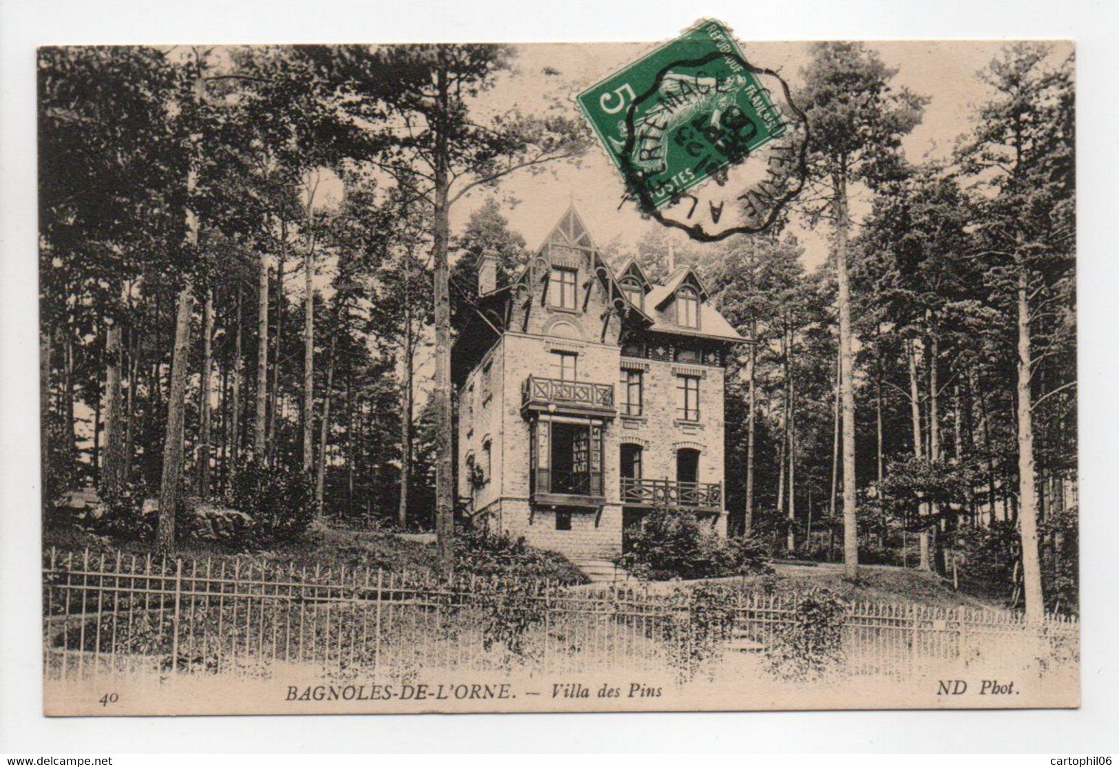 - CPA BAGNOLES-DE-L'ORNE (61) - Villa Des Pins 1908 - Photo Neurdein N° 40 - - Bagnoles De L'Orne