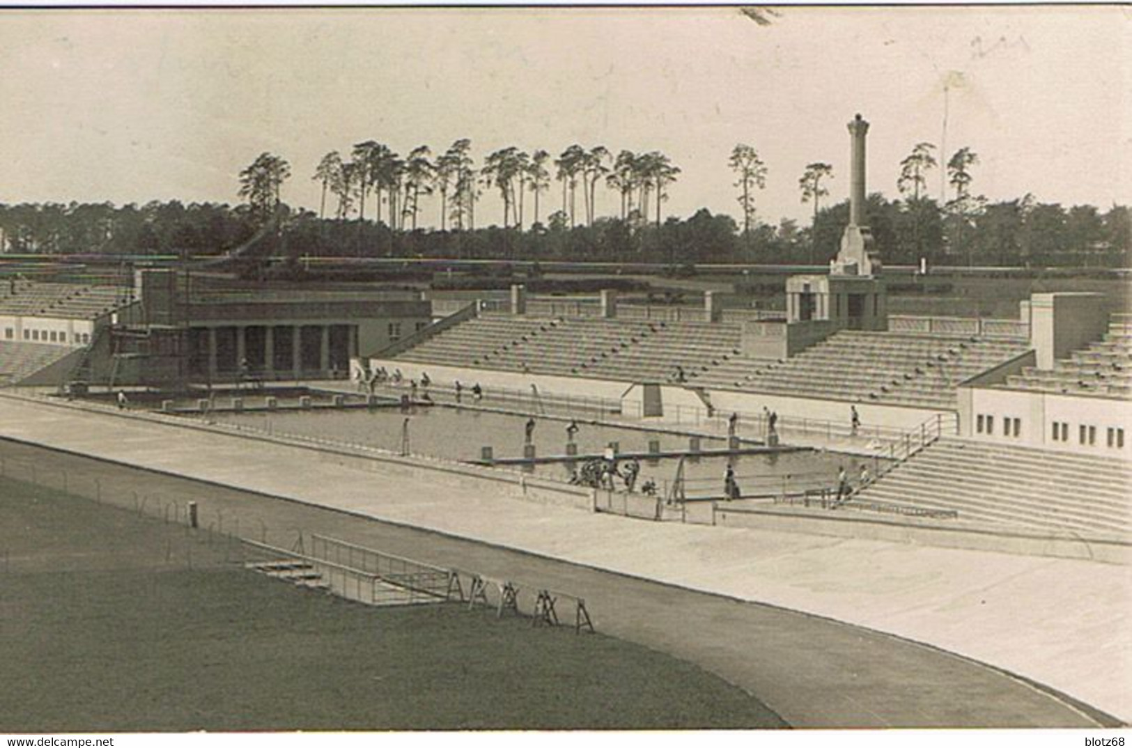 AK:CPA Grunewald  Deutsches Stadion Schwimmbassin 100 M Rare Sans Texte - Grunewald