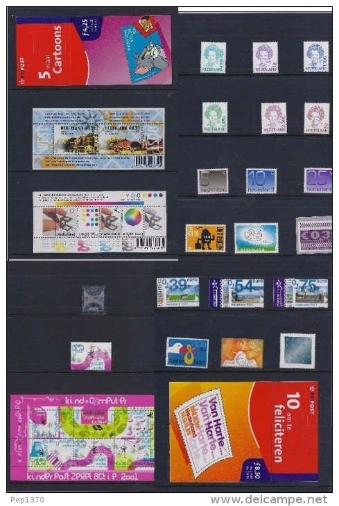NETHERLANDS 2001 - COMPLETE  2on HALF YEAR MINT STAMPS ( SEE IMAGES) - Années Complètes