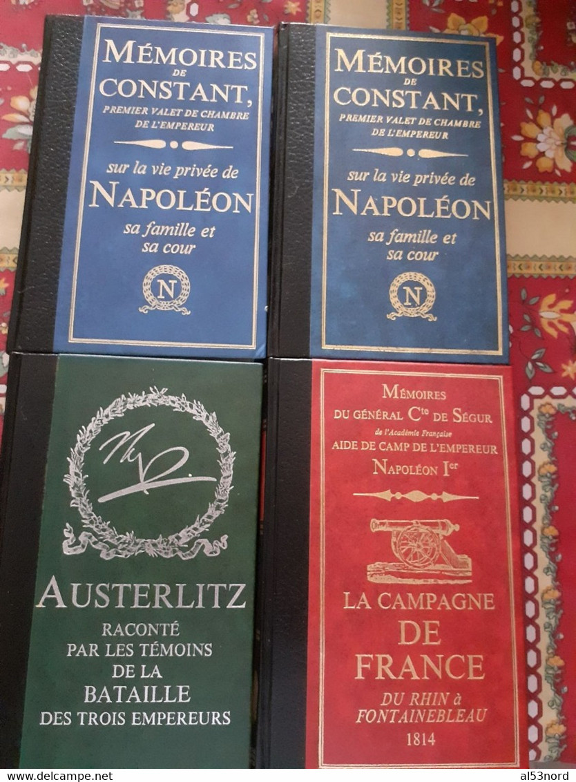 LIVRES SUR NAPOLEON BONAPARTE Et BILLET 0 € NAPOLEON. - Paquete De Libros