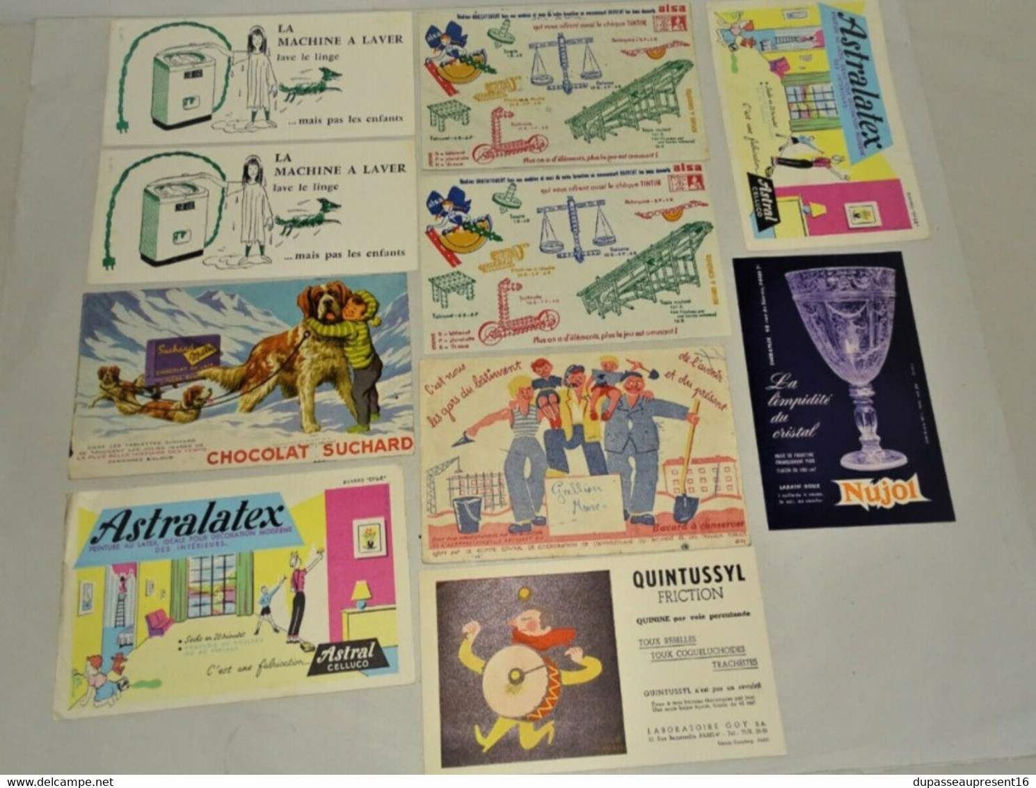 LOT de 59 BUVARDS PUBLICITAIRES ANCIENS PUBLICITES ANCIENNES PUB ANNEES 30/50