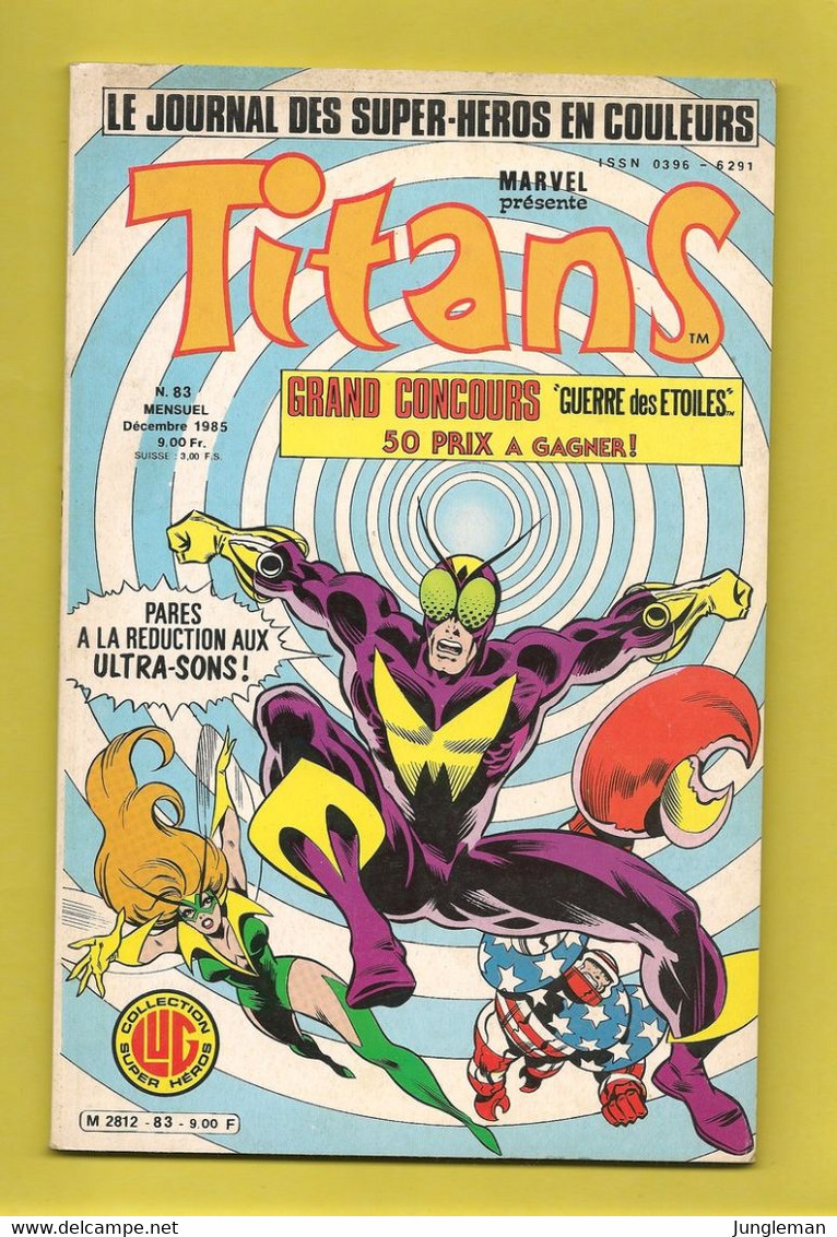 Titans N° 83 - Editions Lug à Lyon - Décembre 1985. - Lug & Semic