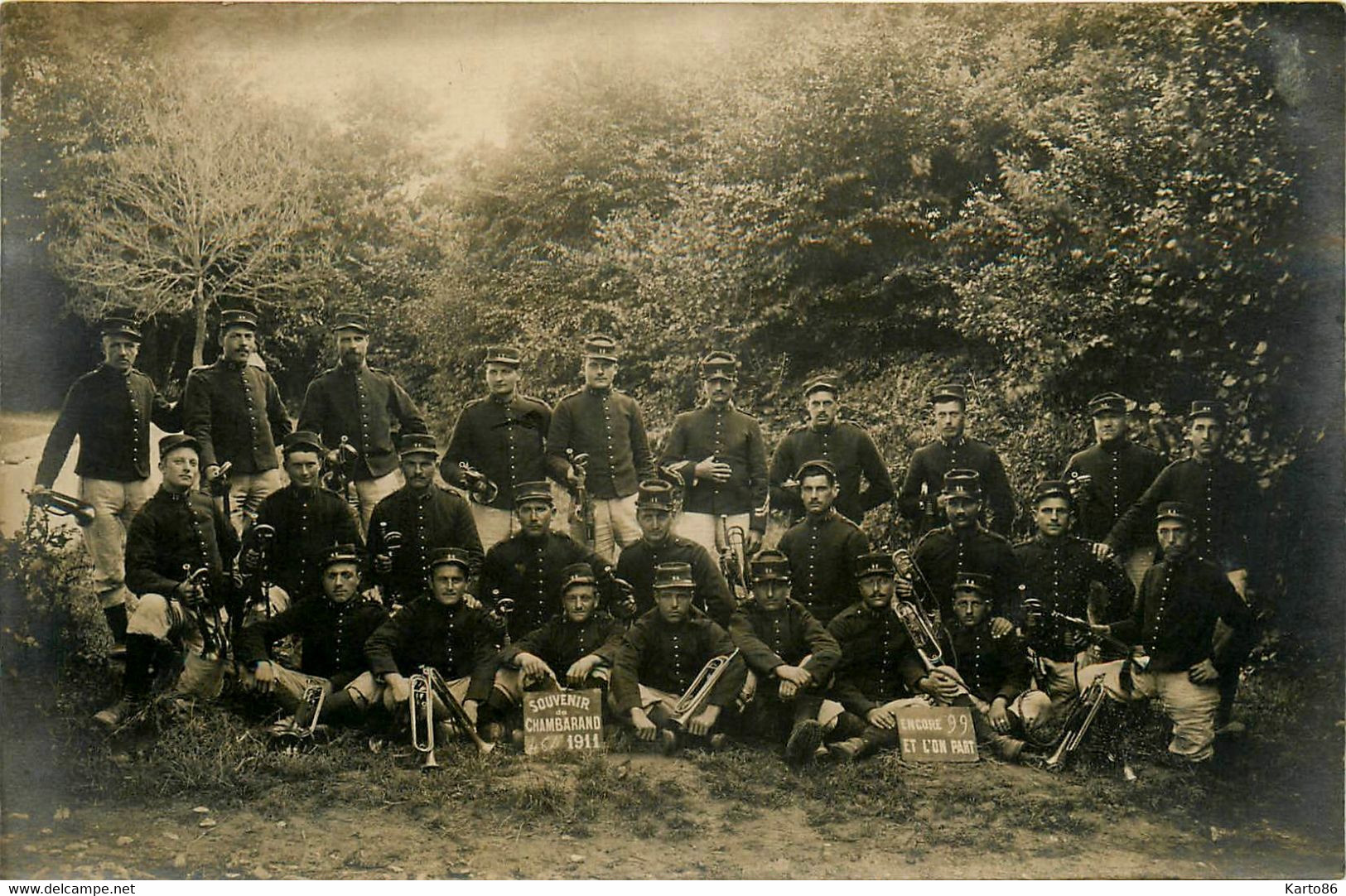 Chambarand , Roybon * Carte Photo Militaire * Militaria WW1 Guerre 14/18 War * Soldats Militaires 11ème Régiment - Roybon