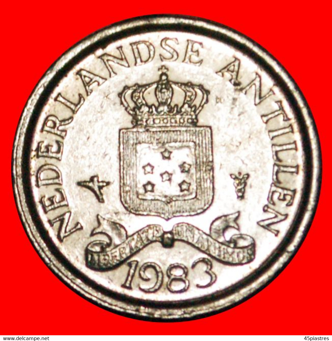 * BEATRIX (1980-2013): NETHERLANDS ANTILLES ★ 10 CENTS 1983 MINT LUSTRE! LOW START ★ NO RESERVE! - Niederländische Antillen