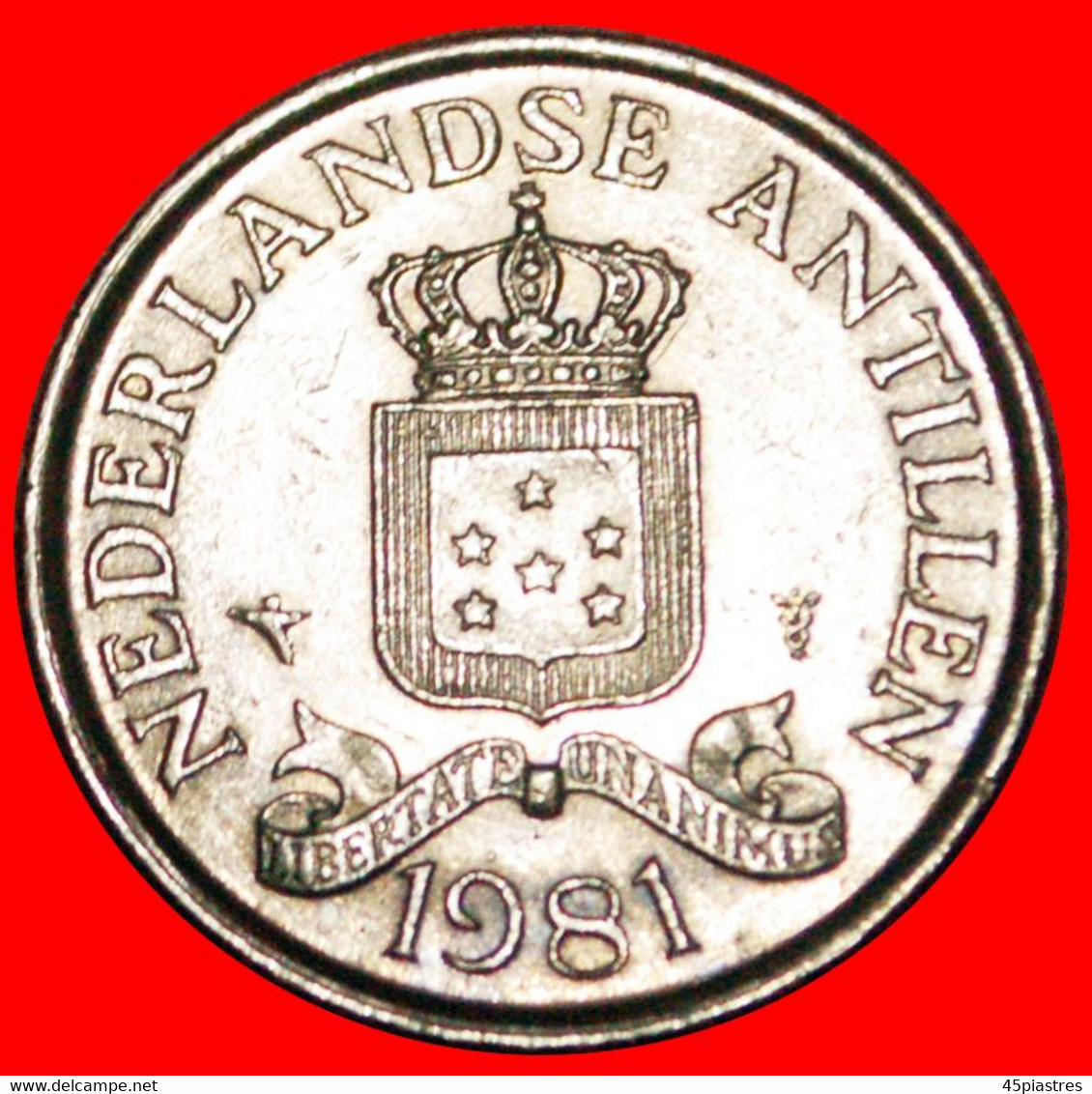 * BEATRIX (1980-2013): NETHERLANDS ANTILLES ★ 25 CENTS 1981! LOW START ★ NO RESERVE! - Antilles Néerlandaises