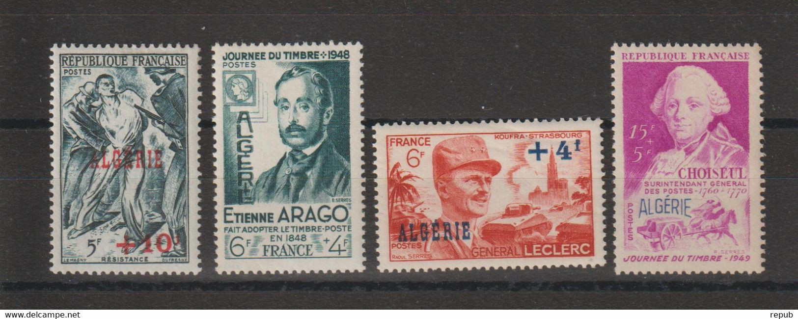 Algérie 1947-49 Divers 266-267 272 Et 275 , 4 Val ** MNH - Ongebruikt