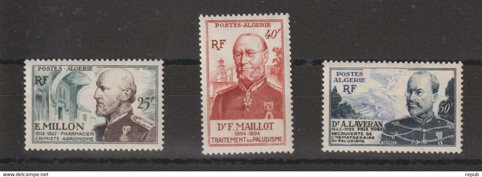 Algérie 1953 Santé Militaire 304-306 , 3 Val ** MNH - Unused Stamps