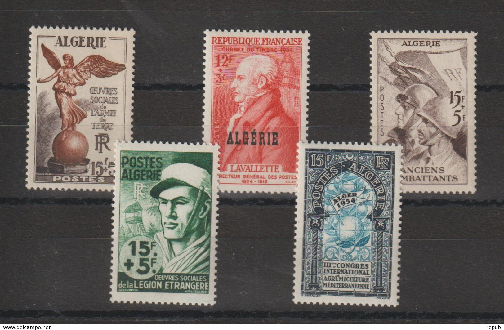 Algérie 1953-54 Divers 307-311 , 5 Val ** MNH - Unused Stamps