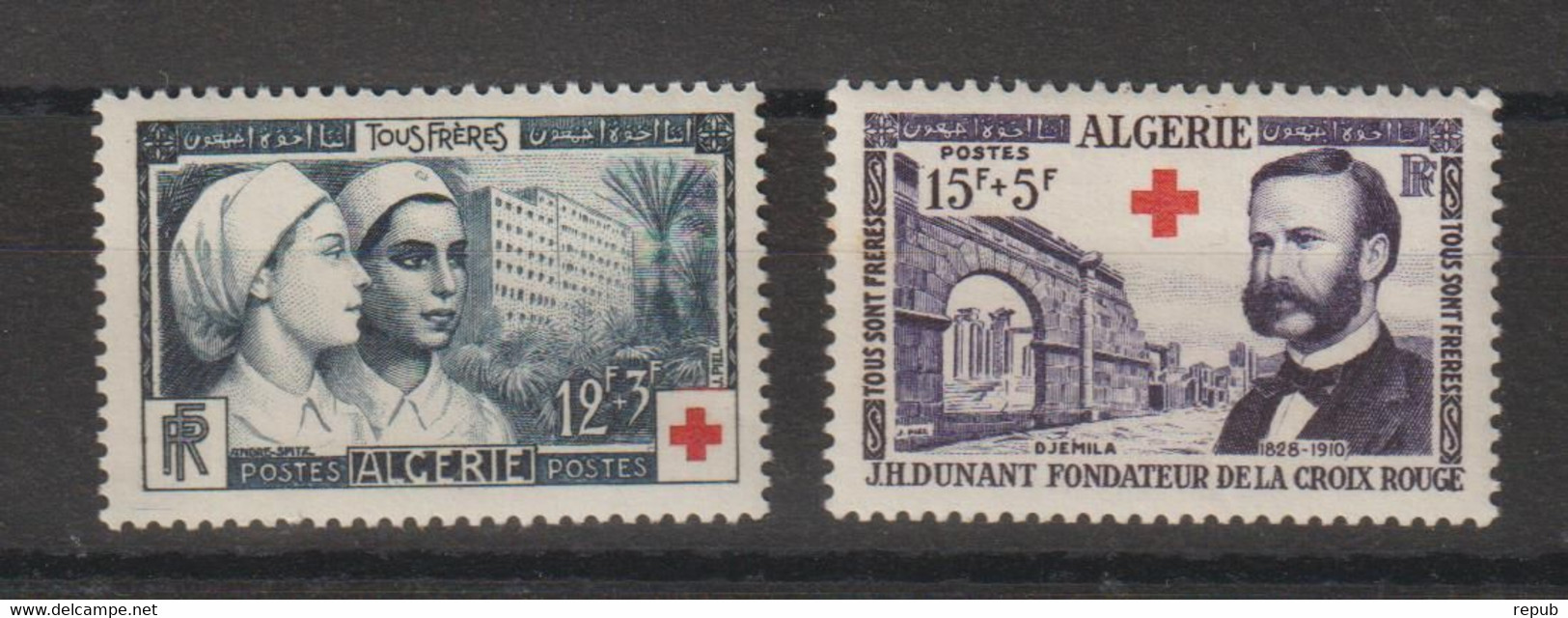Algérie 1954 Oeuvres De La Croix Rouge 316-317, 2 Val ** MNH - Neufs