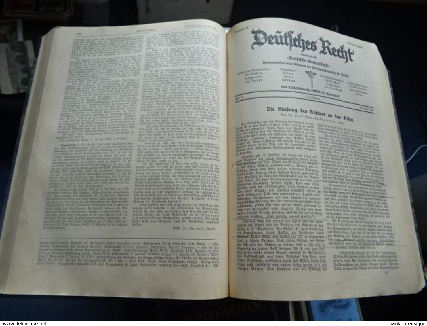 Buch "Deutsches Recht vereinigt mit Juristische Wochenschrift " 1939 Band 1