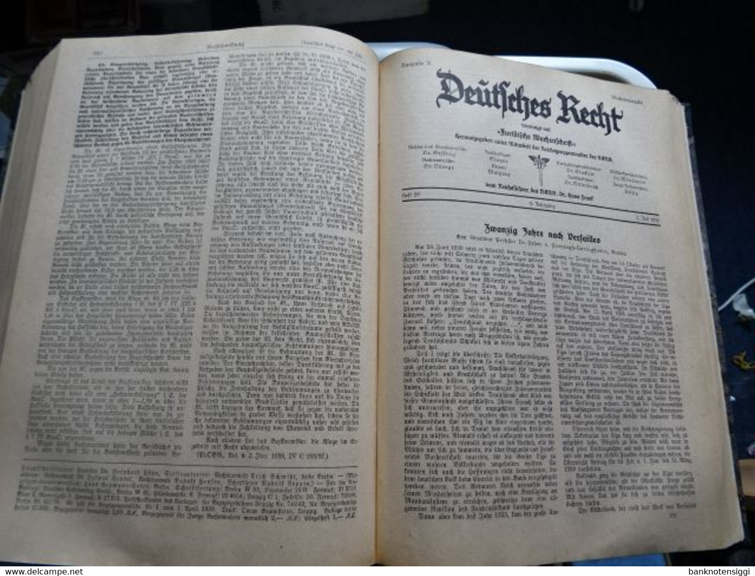 Buch "Deutsches Recht vereinigt mit Juristische Wochenschrift " 1939 Band 1