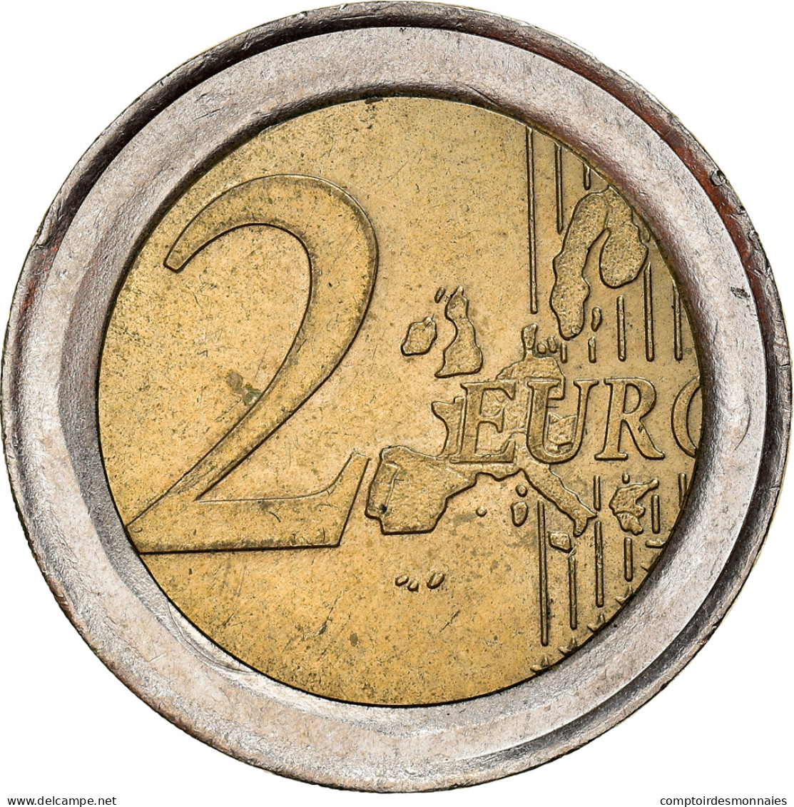 Allemagne, 2 Euro, 2002, Stuttgart, Error Wrong Ring, SUP, Copper-nickel - Variétés Et Curiosités