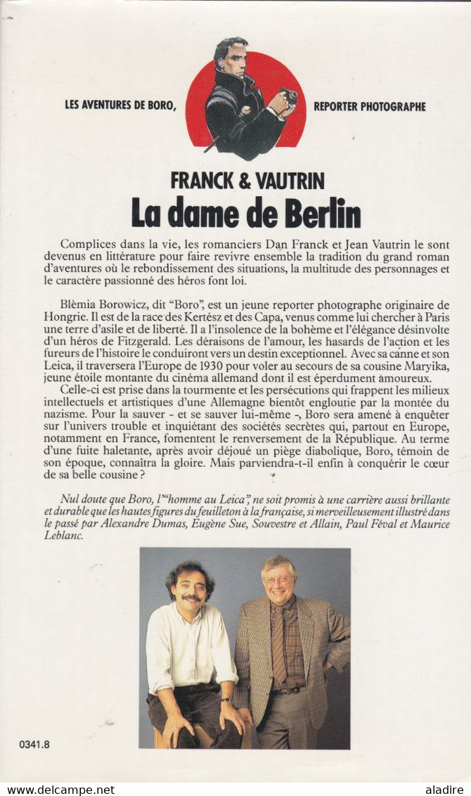 FRANCK & VAUTRIN - LA DAME DE BERLIN (les Aventures De Boro, Reporter Photographe) - 1987 - 493 Pages - € 1.00 - Aventure