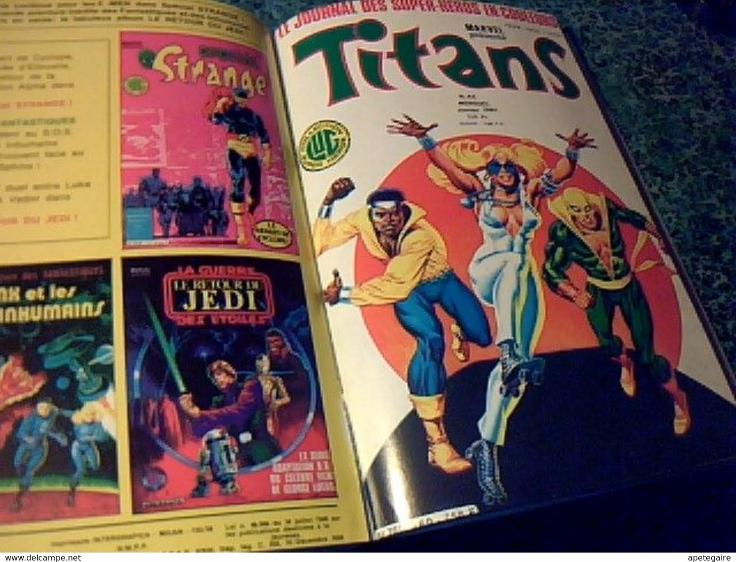 BD Titans 1983 collector album n° 20 comprenant 3 bd  n° 58, 59, 60  la guerre des  étoiles,les nouveaux mutants etc....