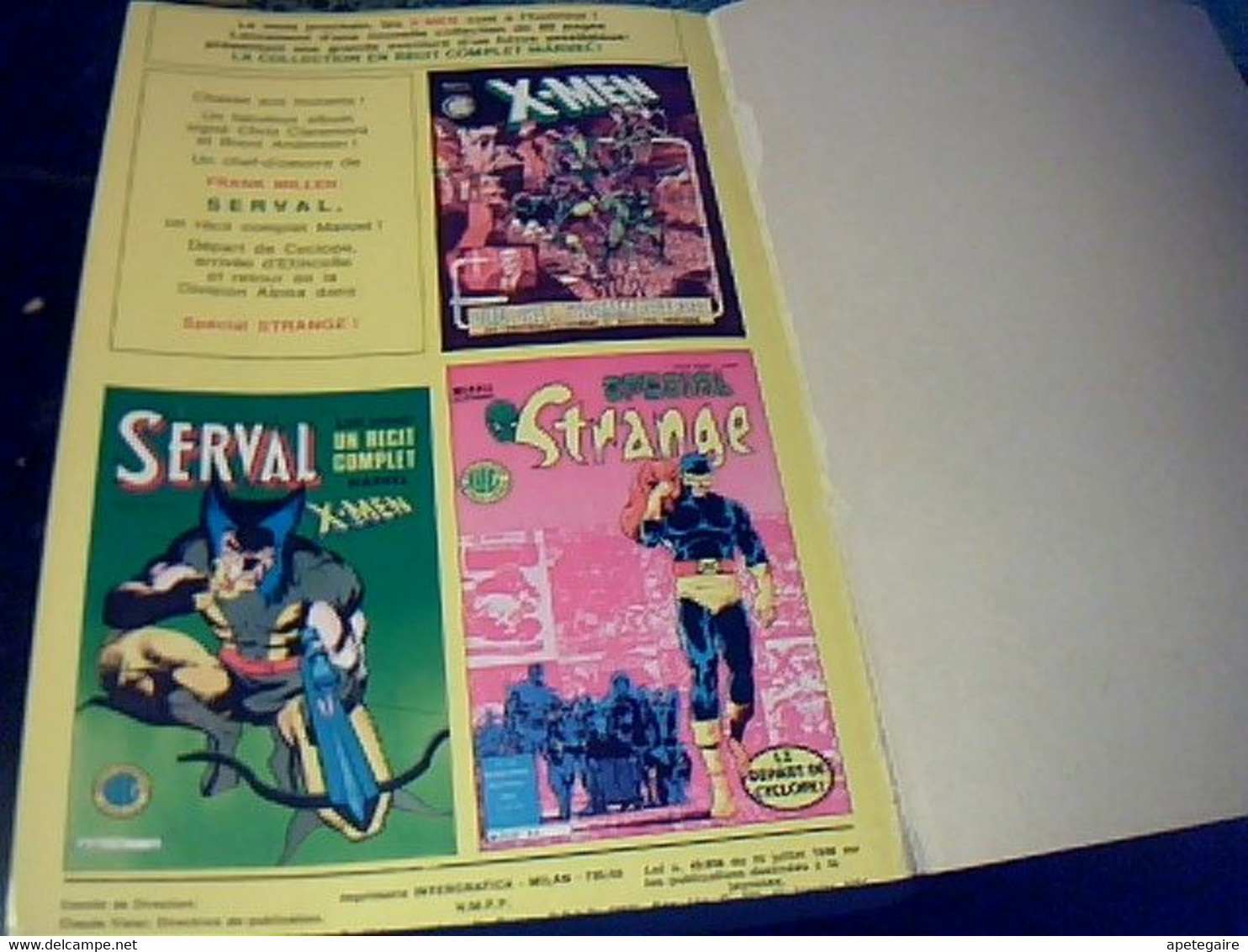 BD Titans 1983 collector album n° 20 comprenant 3 bd  n° 58, 59, 60  la guerre des  étoiles,les nouveaux mutants etc....