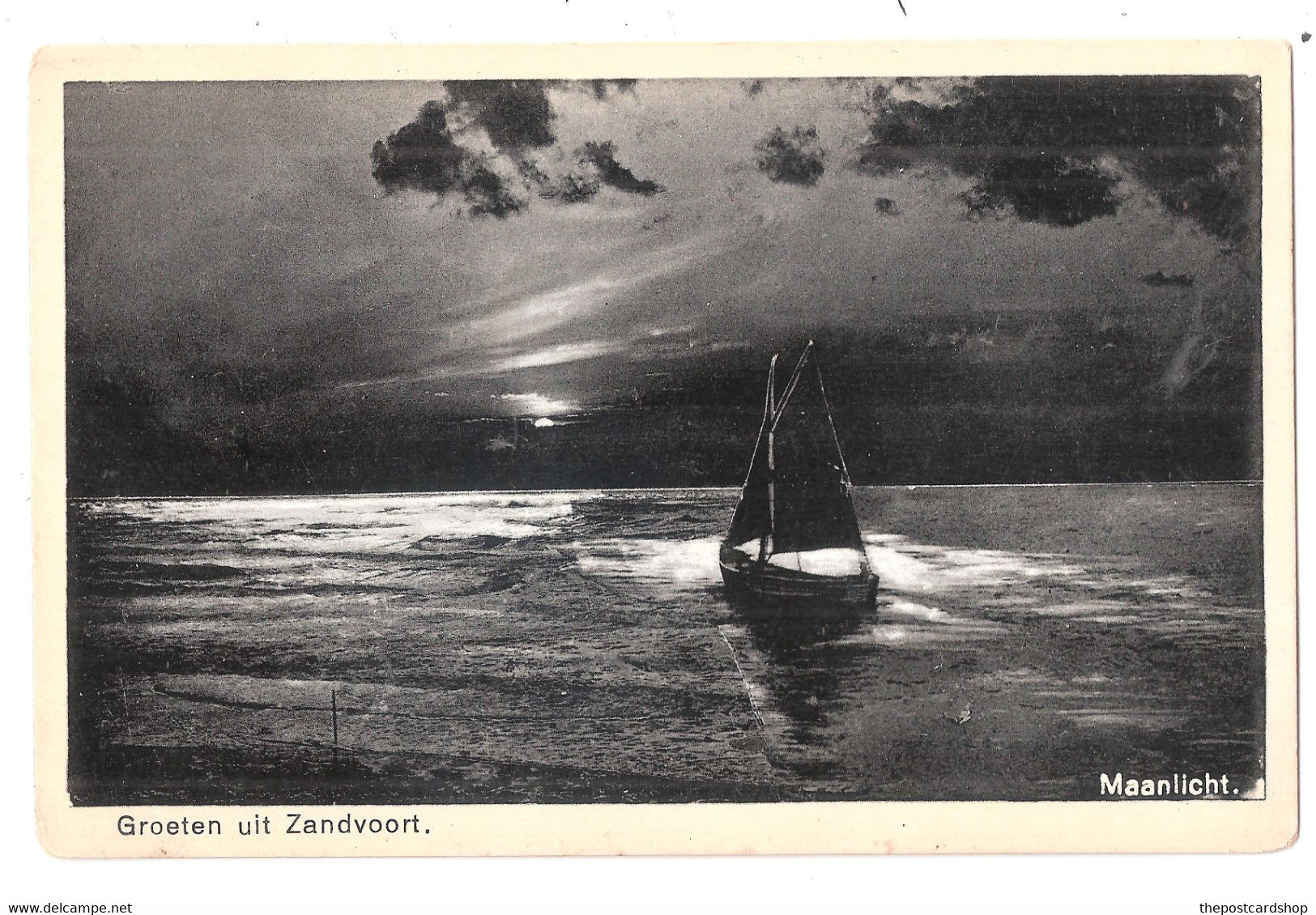 The Netherlands - Groeten Uit Zandvoort Yacht Boat Postally Used Nederland Stamp - Zandvoort