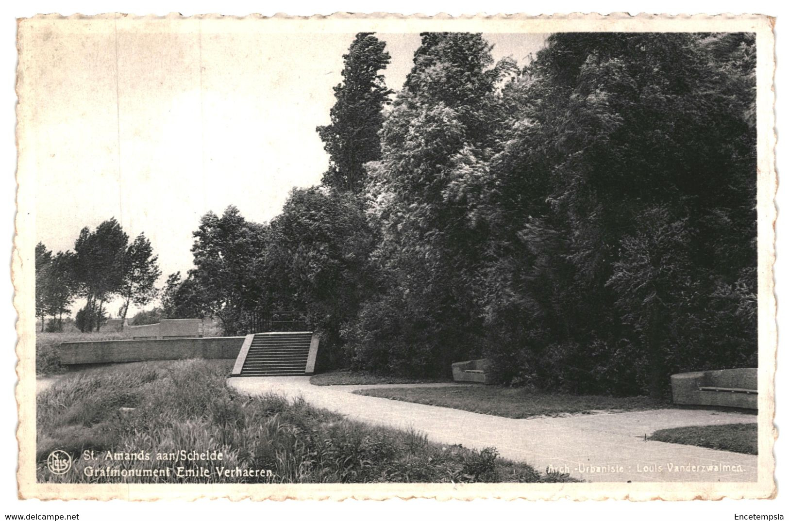 CPSM- Carte Postale Belgique Sint Amands Aan De Schelde Graf Monument Emile Verhaeren  VM34776i - Sint-Amands