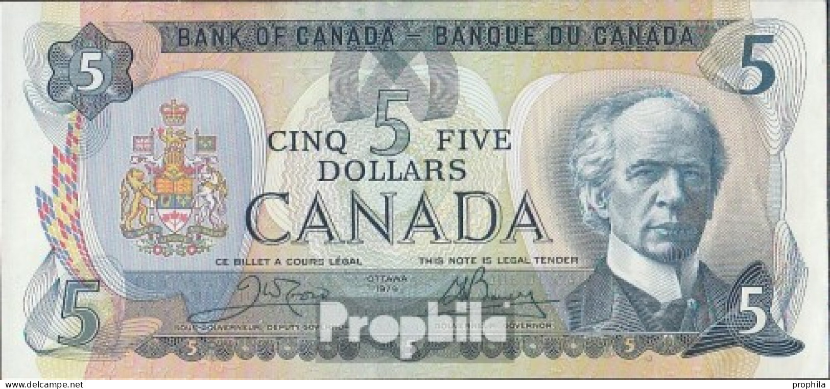 Kanada Pick-Nr: 92b Bankfrisch 1979 5 Dollars - Canada