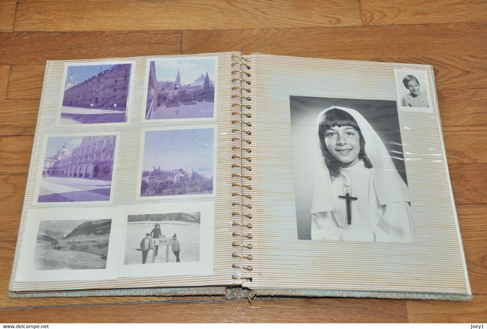 Album Photo années 60, 115 photos, noir et blanc et couleur vacances et voyages.