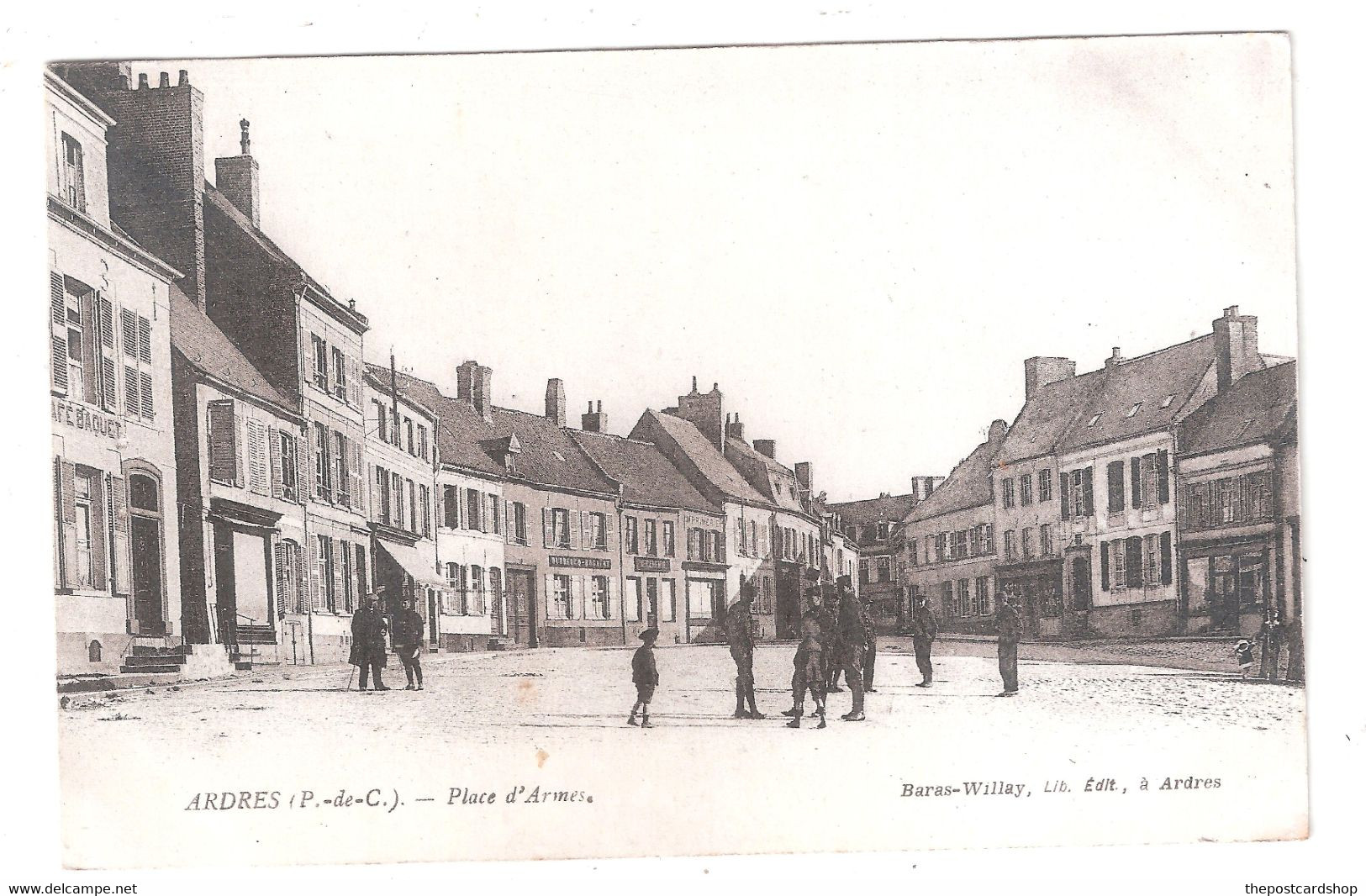 62 - Ardres - Place D'Armes - Animé - Carte Vierge UNUSED - Ardres