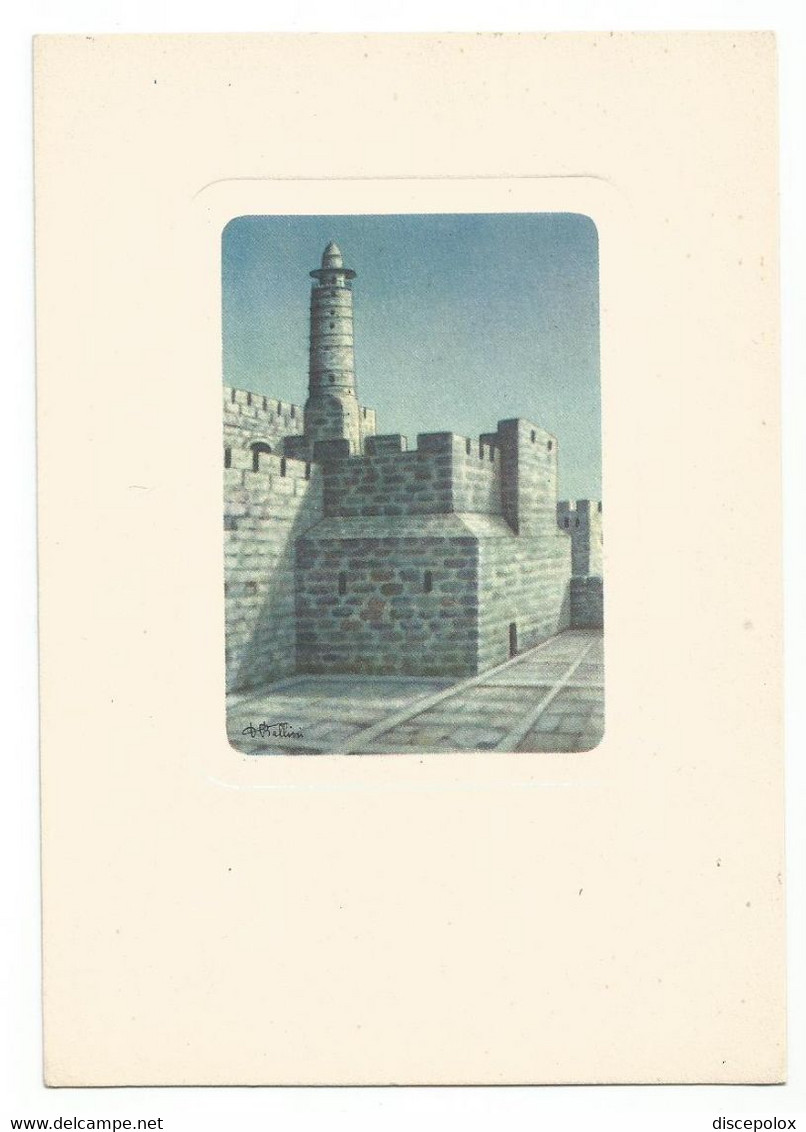 P6498 Jerusalem Gerusalemme - La Torre Di David - Illustrazione Illustration Dandolo Bellini / Non Viaggiata - Israel