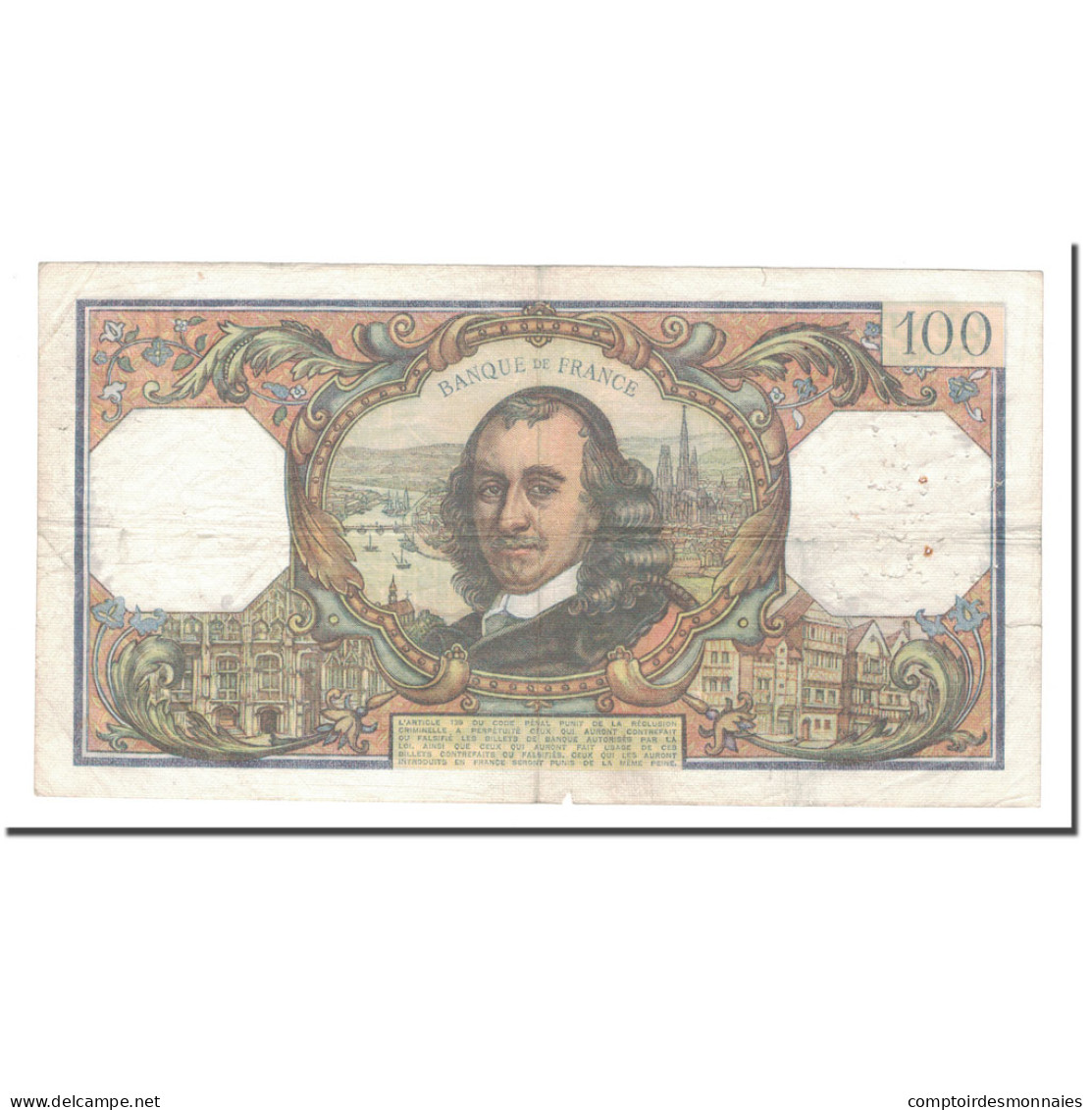 France, 100 Francs, 1973, 1973-07-05, TB+, Fayette:65.43, KM:149d - 100 F 1964-1979 ''Corneille''