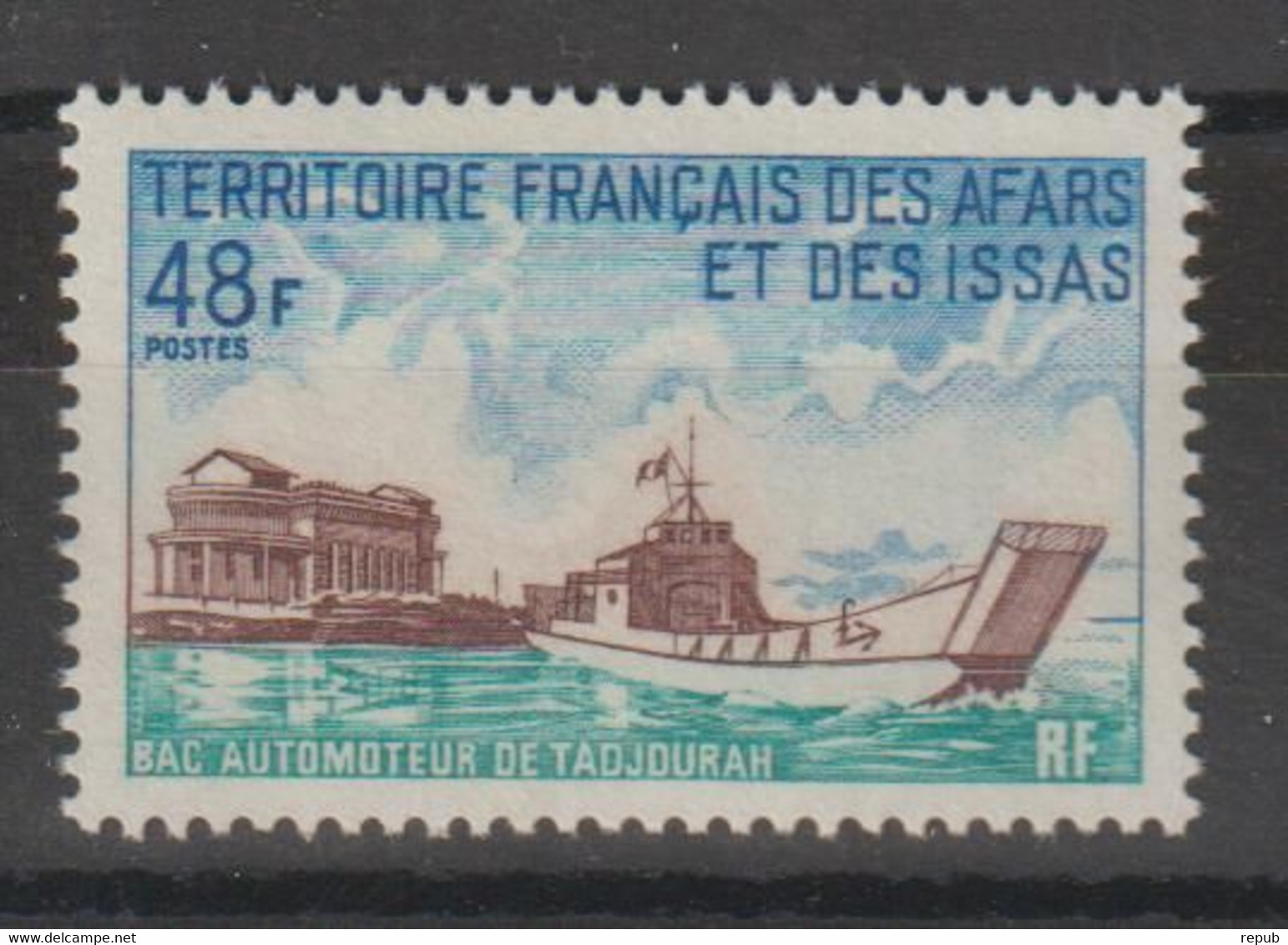 Afars Et Issas 1970 Bateau Bac 367 1 Val. ** MNH - Neufs