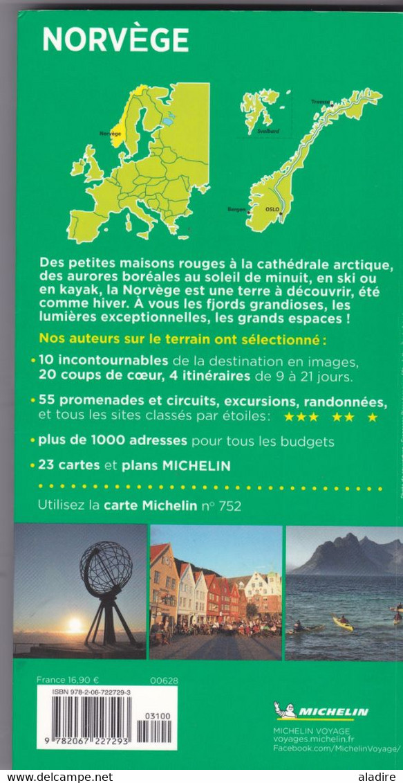 NORVEGE - Guide Michelin - Le Guide Vert Nouvelle Formule - 420 Pages - € 5.00 - Michelin (guias)