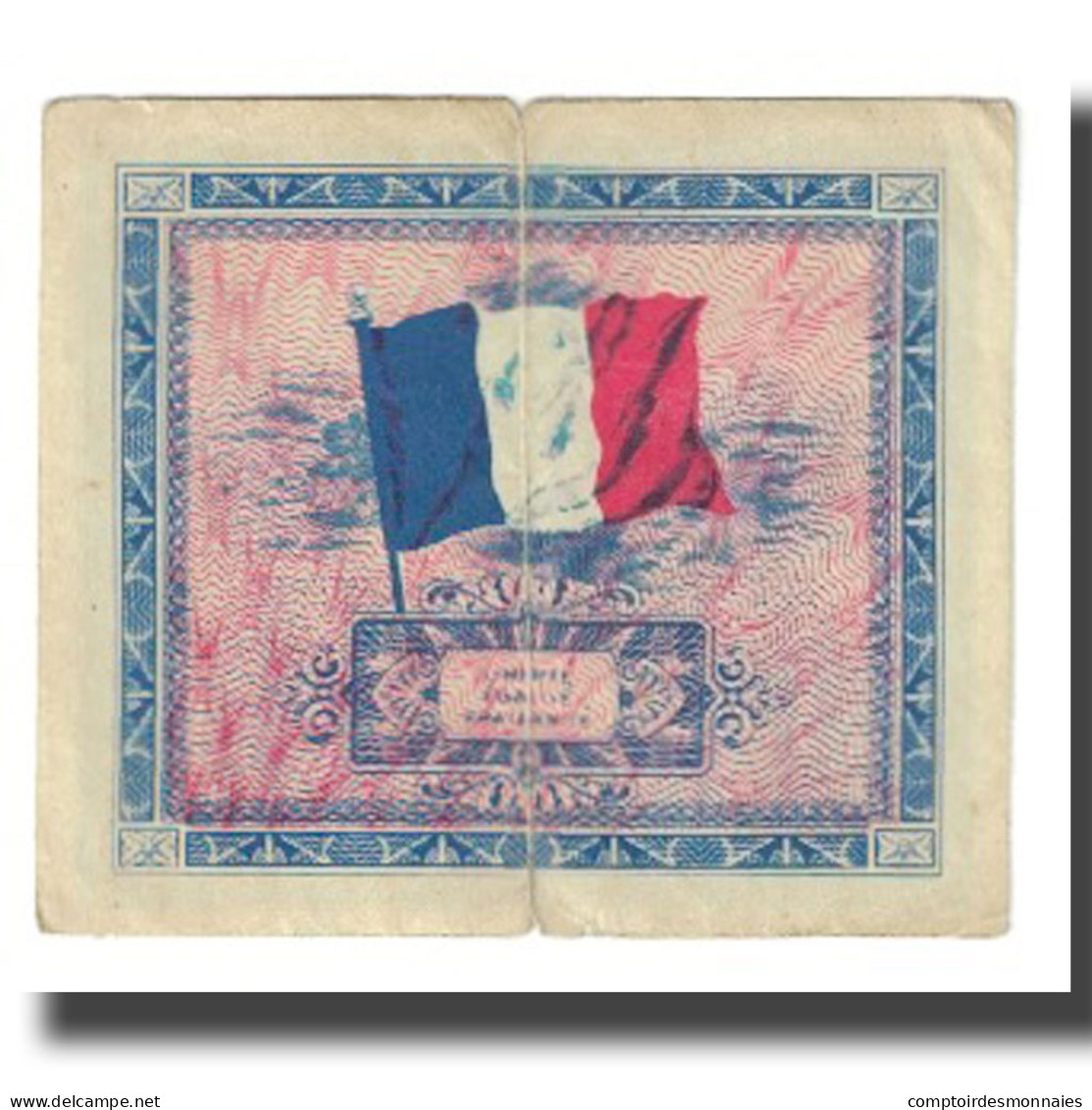 France, 2 Francs, Drapeau/France, 1944, TTB+, Fayette:16.3, KM:114a - 1944 Drapeau/France