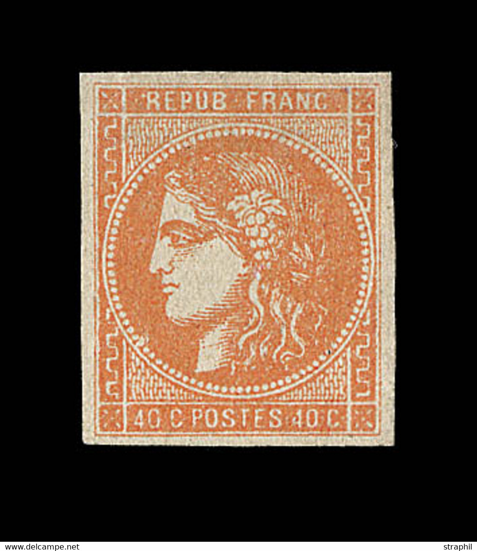 * EMISSION DE BORDEAUX - 1870 Bordeaux Printing