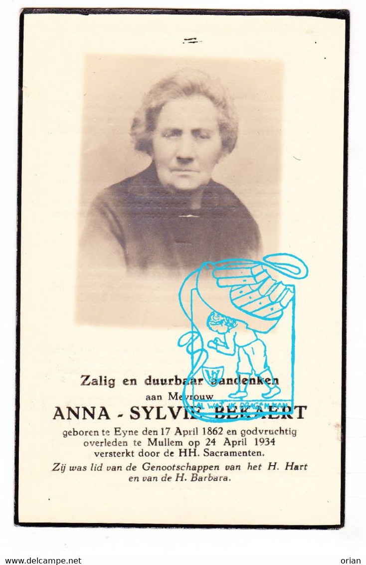 DP Foto - Anna Sylvie Bekaert ° Eine Oudenaarde 1862 † Mullem 1934 // G. Gezelle - Devotieprenten