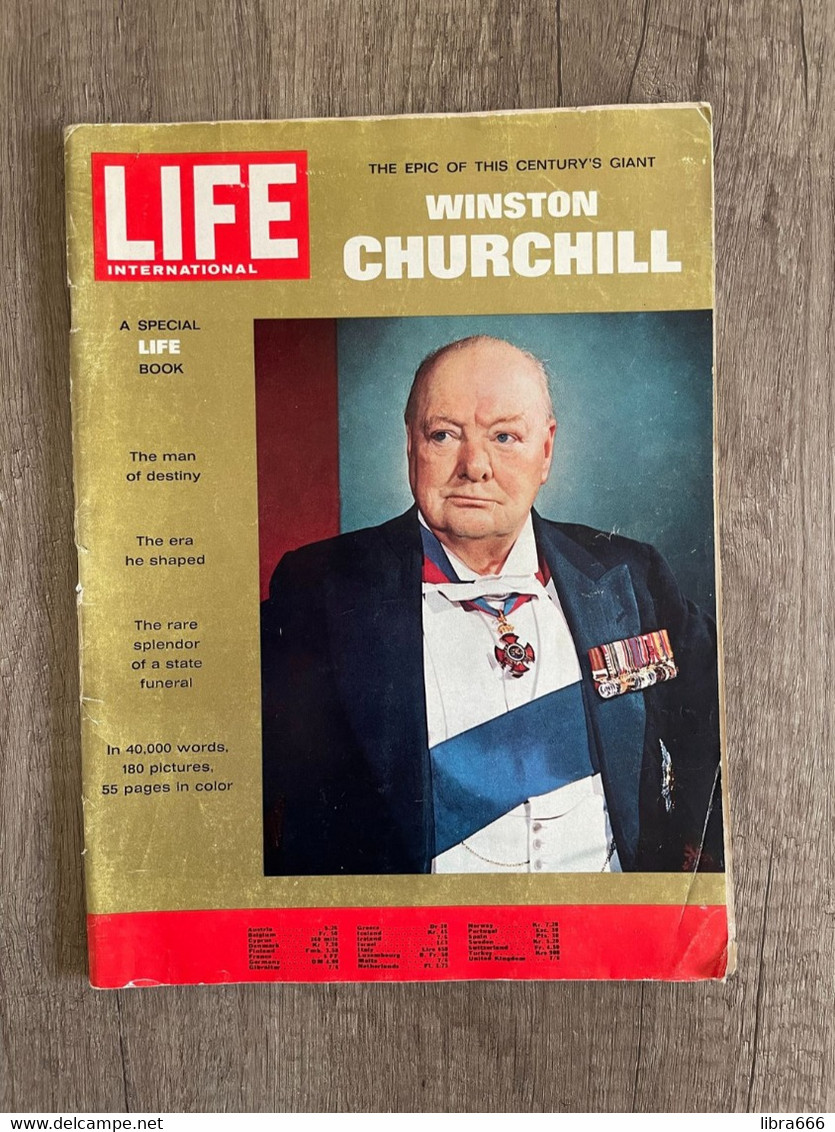 LIFE INTERNATIONAL - Special Issue Supplement To Volume 38 Number 3A - 1965 - The Unforgettable WINSTON CHURCHILL - Other & Unclassified