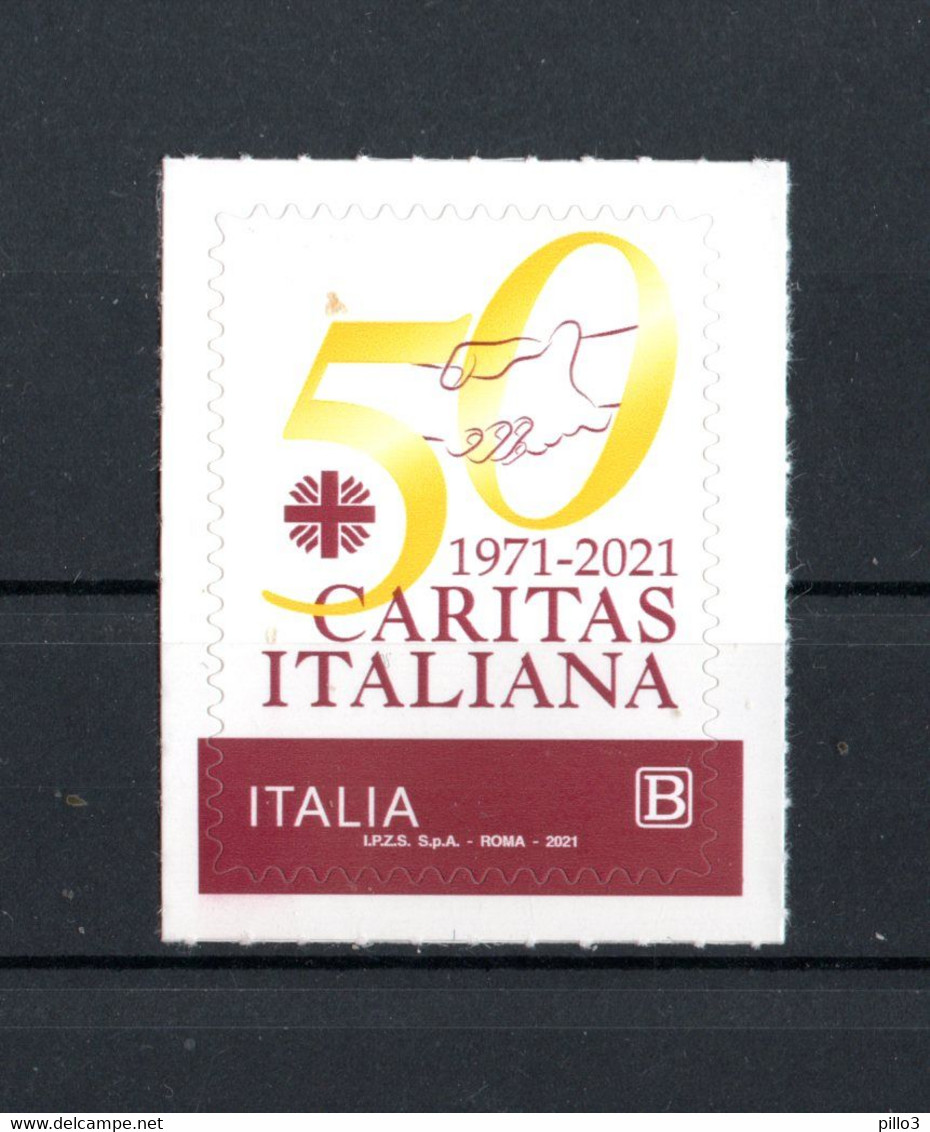 ITALIA  :  50° Della  CARITAS  ITALIANA  -  1 Val.   MNH**  Del  2.07.2021 - 2021-...:  Nuovi
