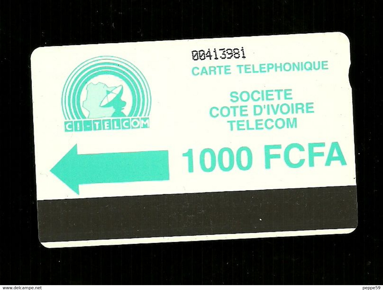 Carta Telefonica Costa D'Avorio - 1000 FCFA  -  Carte Telefoniche@Scheda@Schede@Phonecards@Telecarte@Telefonkarte - Côte D'Ivoire