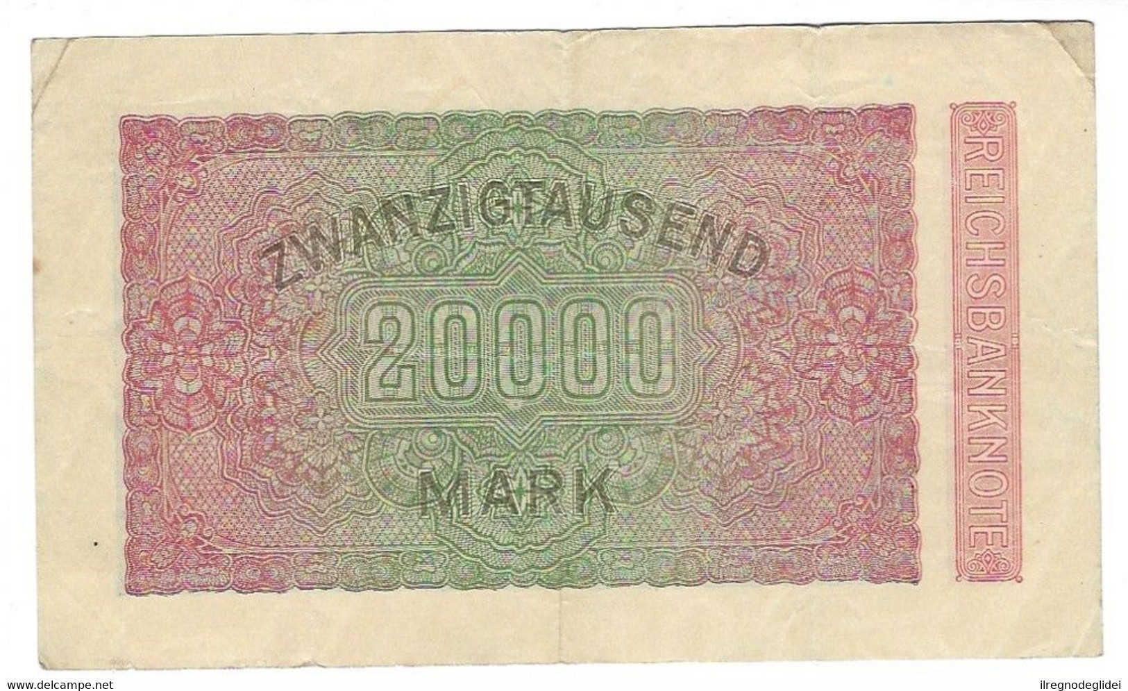 GERMANIA IMPERO 20000 MARCHI - WYSIWYG  - N° SERIALE 444986 - CARTAMONETA - PAPER MONEY - 20.000 Mark