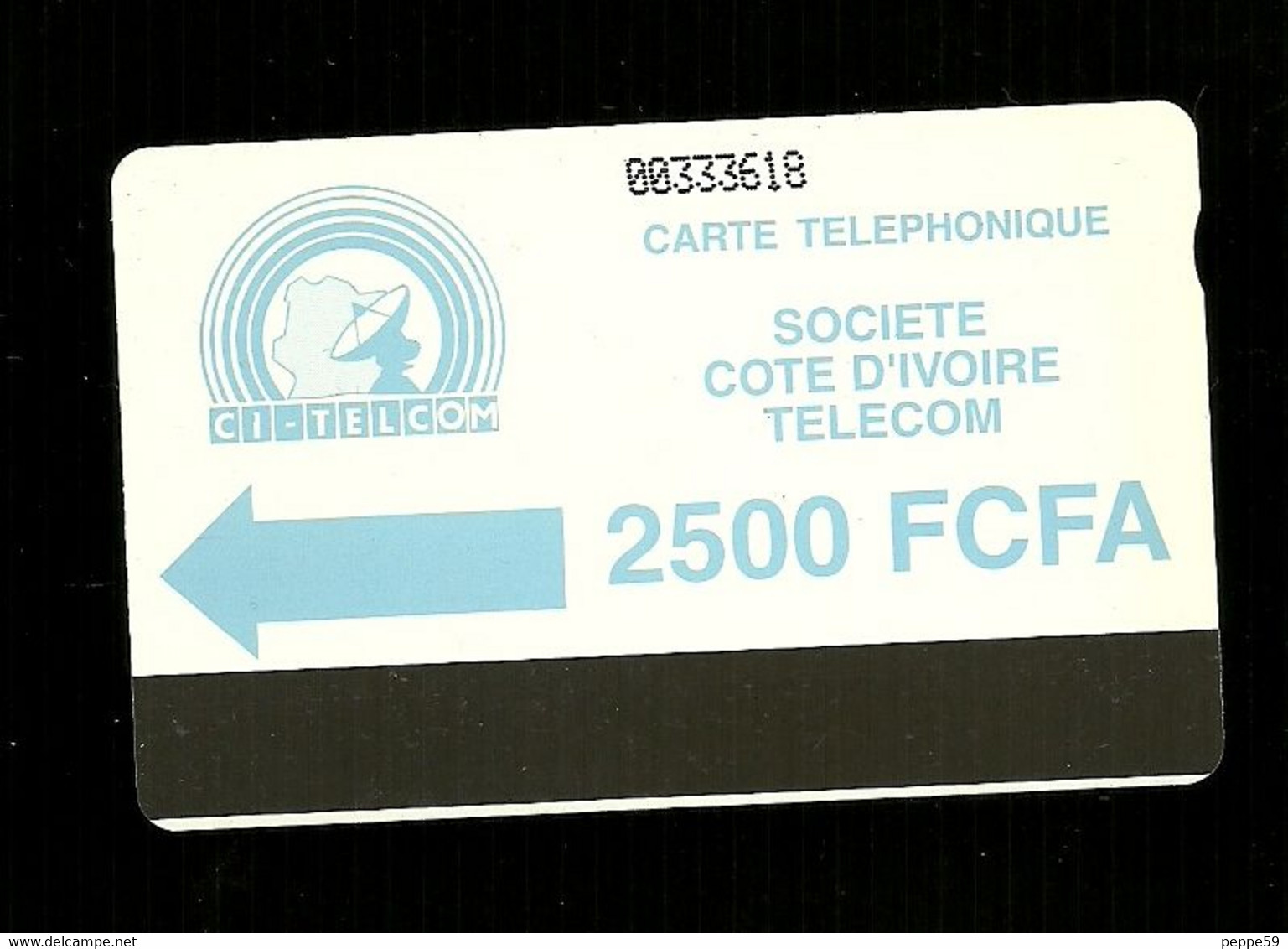 Carta Telefonica Costa D'Avorio - 2500 FCFA  -  Carte Telefoniche@Scheda@Schede@Phonecards@Telecarte@Telefonkarte - Costa De Marfil
