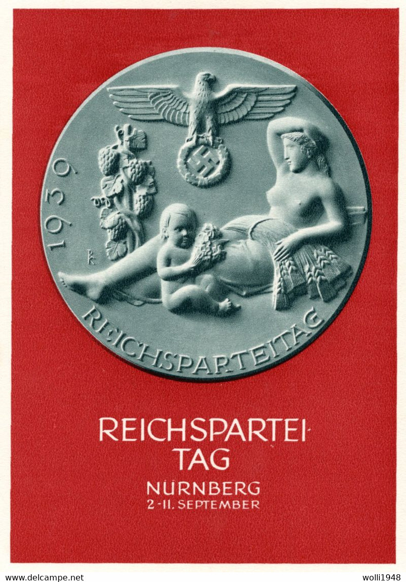 Propaganda Karte Deutsches Reich Reichsparteitag - Otros & Sin Clasificación
