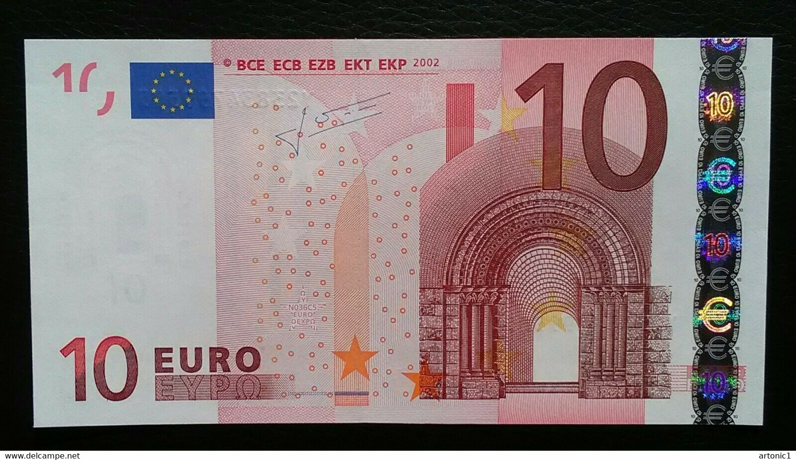 10 Euro Banknote Greece (Y) 2002, Trichet Signature, Printer/plate N036, GEM UNC - 10 Euro